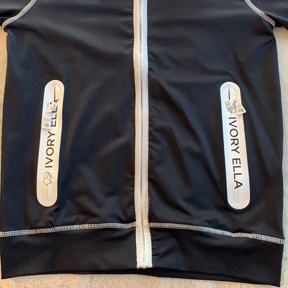 Ivory Ella S Black & White Zip Up Jacket Hooded - Picture 7 of 16